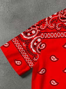 Mens 2-Piece Knitted Polyester/Cotton T-Shirt Set Slim Fit Casual Summer Crew Neck Digital Printing 220-240 Grams Fabric Weight - Product Image 2