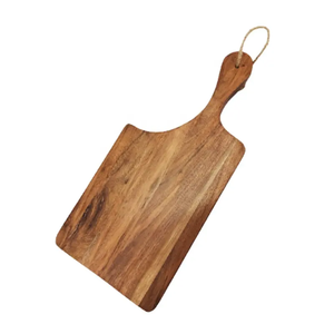 Planche à découper en bois ondulé, forme rectangulaire, avec poignée, emballage individuel, planche à découper durable pour la cuisine - Product Image 3
