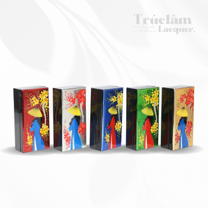 Truc Lam Handmade <b>Large</b> Rectangular Lacquer <b>Boxes</b> Eco-friendly Material for Decoration <b>Gift</b> Retro Style Custom Logo - Product Image 6
