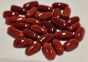 Coral Rojo Italiano, Forma Ovalada Plana, Calidad de Vidrio Fino, Color Superior, Gema Suelta para Joyería - Product Image 4