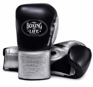 Gants d'entraînement No Boxing No Life en cuir PU avec fermeture Velcro et sangle de poignet réglable pour le sparring et l'entraînement - Product Image 2