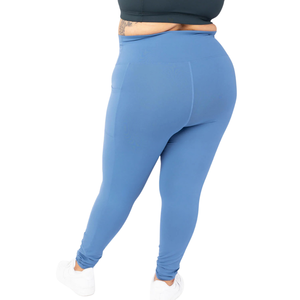 Plus Size Pocket <b>Knitted</b> High Waist Quick Dry Soft Stretch <b>Leggings</b> Activewear OEM ODM Wholesale - Product Image 2