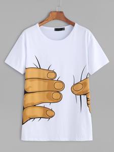 T-shirts pour hommes en coton 100% surdimensionnés avec logo personnalisé, streetwear, impression de haute qualité, brun, lavage à l'acide, séchage rapide, respirant - Product Image 3
