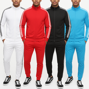 Conjuntos Deportivos de Dos Piezas para Hombre, 100% Algodón de Alta Calidad, Trajes Deportivos Lisos Casuales con Etiqueta Privada para Verano - Product Image 4
