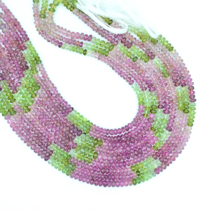 ลูกปัดพลอยทัวร์มาลีนธรรมชาติ ขนาด 4-5 มม. รูปทรงกลมเรียบ สีหลากหลาย ความยาว 14 นิ้ว น้ำหนักปรับแต่งได้ - Product Image 4