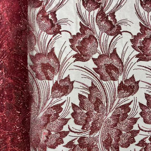 Tissu en filet de perles transparentes souples pour robe de mariée, lehenga, sari, dupatta, tenue de soirée, robe brodée, tissu en maille artisanale - Product Image 1