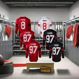 Equipo de EE. UU. 2026 Cosido con la Mejor Calidad # 8 Cale Makar # 13 Sam Reinhart # 63 Brad Marchand Personalizable Antibacteriano 100% Poliéster - Product Image 3