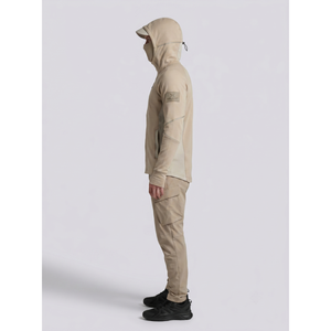 Chaqueta Cortavientos con Capucha para Hombre, Estilo Techwear, Algodón Modal Merino, Estilo Balaclava, Ropa Urbana para Primavera, Marca Privada Personalizada - Product Image 3