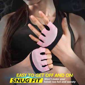 Guantes de Entrenamiento Transpirables para Levantamiento de Pesas, Guantes de Gimnasio de Medio Dedo con Logotipo y Diseño Personalizados - Product Image 2