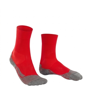 <b>Men's</b> Red Ankle <b>Socks</b> Knitted Breathable Polyester Spandex Sports <b>Socks</b> Summer Regular Style Solid Color - Product Image 5