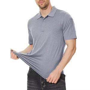Tissu en toile polyester/coton anti-plis pour chemises, sur mesure, tricoté, uni, teint, avec logo personnalisé, idéal pour le golf – Vente en gros - Product Image 6