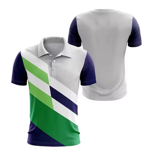 Maillot de sport respirant à manches courtes pour homme en Spandex/Coton, coupe oversize, avec poche unie et impression par sublimation - Product Image 4