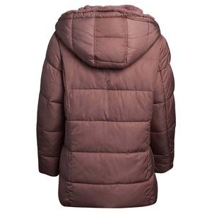 Chaqueta Bomber Reversible Acolchada con Capucha para Mujer, Estilo Invernal, Ecológica, Impermeable, Transpirable, Lisa, de Lona, Longitud Estándar - Product Image 5