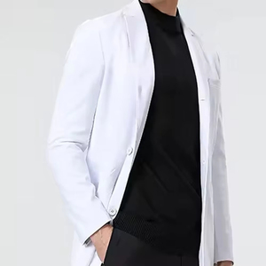 2026 Wholesale New Men Lab Coats Acid Resistant Canvas Fabric High Quality Hospital <b>Scrubs</b> Uniforms Customized Color Logo - Product Image 6