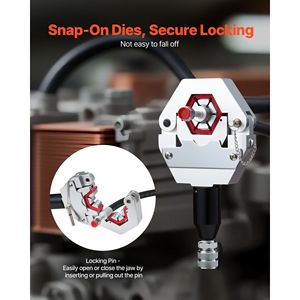 Kit Crimpatrice Idraulica Hydra-Krimp AC con 7 Matrici e Valigetta per Trasporto e Crimpatura Tubi A/C - Product Image 4