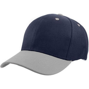Gorras de Béisbol de Tela de Rizo de Algodón, Nueva Moda Unisex, Visera Curva con Correa Ajustable en Combinación de Colores Azul Gris - Product Image 1