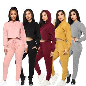 Ensemble jogging deux pièces pour femme, vêtements de sport, tenue de fitness, vêtements de sport décontractés, streetwear tendance - Product Image 1