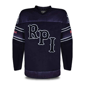Custom Made Breathable Lightweight Sleeveless V-neck Unisex Adult Ice Hockey Jersey Polyester Sublimated Team Wear Uniform - Product Image 4