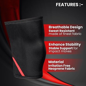 ปลอกรัดเข่าแบบระบายอากาศทำจากนีโอพรีนสำหรับป้องกันการบาดเจ็บในการเล่นกีฬาสำหรับทุกเพศ - Product Image 3