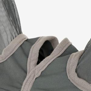 Voile anti-mouches pour cheval à mailles fines, couvrant tout le museau, avec protection longue pour le nez et oreilles en tissu - Product Image 4