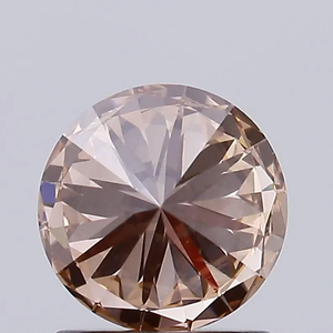 Diamante Redondo Cultivado en Laboratorio de 0.98 Ct, Color Rosa Marrón Fantasía VS1, Certificado IGI, Diamante Suelto para Anillo de Compromiso Solitario, Diamante Real - Product Image 4