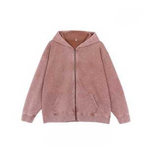 Sweat-shirt à capuche oversize pour homme en coton délavé, style streetwear vintage - Product Image 5