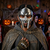 Masque de gladiateur romain de qualité supérieure |   Réplique de casque de guerrier médiéval en acier, costume de cosplay, objet de collection, cadeau de luxe