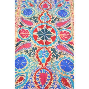 Lavinas Hand Embroidered Kantha Suzani <b>Quilt</b> Vintage Cotton Floral Boho Bedspread Indian <b>Throw</b> Blanket Eco-Friendly Washable - Product Image 1