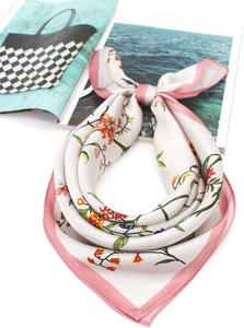 Nouveau Foulard Carré en Soie Satinée de Luxe pour Femme, Motif Uni ou à Carreaux, Imprimé Numérique, Tissu Décontracté et Tendance, Ruban de Haute Qualité - Product Image 4