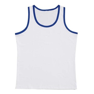 <b>Men's</b> <b>White</b> Sleeveless Tank Top O Neck Knitted Solid Color Casual Sporty Workout <b>Vest</b> Breathable Gym Wear - Product Image 1