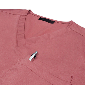 Ensemble d'uniformes médicaux pour femmes en gros – Tenues d'infirmière confortables extensibles dans les quatre sens avec étiquette personnalisée - Product Image 2