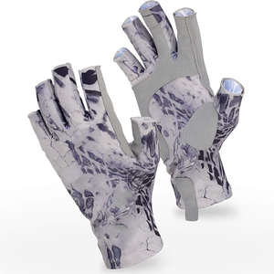 Mangas de pesca UPF50+ con protección solar anti-UV, transpirables, con agarre de silicona, guantes de pesca de cuero OEM 2026 - Product Image 4
