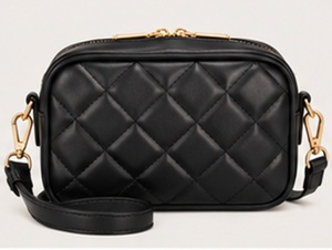Premium Quilted Leather <b>Zip</b> Closure Crossbody Bag for Lady Luxury Shoulder Handbag Elegant Fashion <b>Purse</b> Custom Design - Product Image 1
