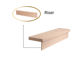 Custom EFS Eco-Friendly Safe Rubber Wood Stair Tread & Parts with 5+ Year Warranty Traditional Design for Indoor Stairs - Product Image 2