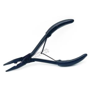 Pinza para Extensiones de Cabello RMI de Alta Calidad, Personalizada, con Punta de Plasma Negra y Empuñadura Negra - Product Image 4