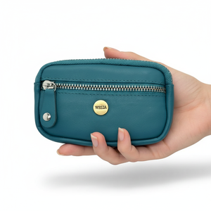 WRIZA Genuine Leather Coin <b>Purse</b> for Women | Travel & Work Mini Zipper <b>Key</b> Pouch Keychain Holder Compact Change Wallet Organizer - Product Image 1