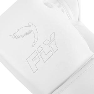 Custom Made White Model Fly Boxing Gloves Adjustable Wrist Straps Non Slip Hand Grips Gloves 100% Genuine Leather & Adult Gloves - Product Image 6