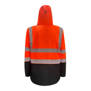 Veste de travail de sécurité réfléchissante fluorescente en polyester thermique de classe 2 à haute visibilité en vrac pour les travailleurs du bâtiment - Product Image 6