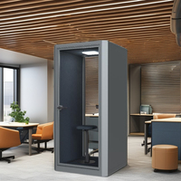 Cabines de bureau insonorisées multifonctionnelles UNIBOOTH durables, design moderne, mobiles, pour réunions, maison, hôtel, centre commercial, salon, bureau