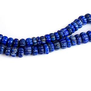 Cuentas de Piedra Preciosa de Lapislázuli Natural Talladas en Forma de Melón, para la Elaboración de Joyería, Piedras Sueltas de Alta Calidad - Product Image 4