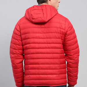 Veste matelassée pour homme à capuche et fermeture éclair, légère, écologique, imperméable et coupe-vent, pour un usage décontracté en hiver - Product Image 2