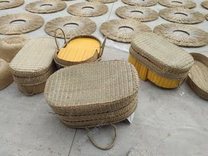 Cesta de Mimbre Ecológica para Cambiar al Bebé, Cesta Moisés de Hierba Marina para Niños - Product Image 5