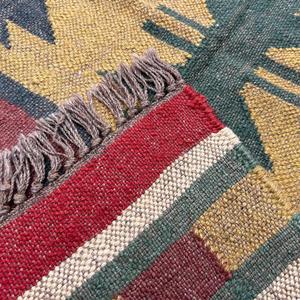 งานถักมือแบบดั้งเดิมขนแกะและปอกระเจาพรม kilim พรมและเสื่อสำหรับตกแต่งบ้านที่แสนสบาย - Product Image 3