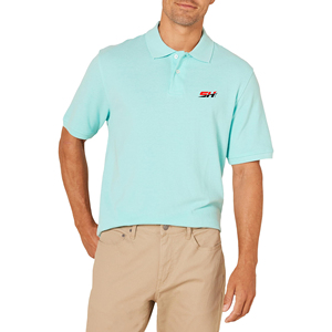 Polo pour homme, haut décontracté d'été, tissu doux et confortable, manches courtes, idéal pour le quotidien, le bureau et les sorties en plein air le week-end - Product Image 1