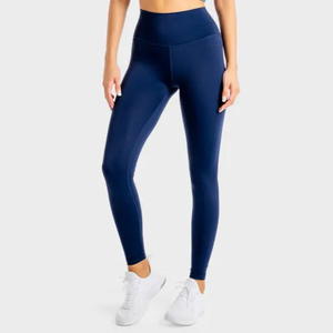 2026 New High Waist Solid Color Full Length Leggings With Invisible Pocket <b>Stretch</b> Breathable Yoga Pants - Product Image 3