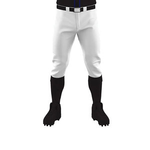 Ensemble de maillot de baseball pour homme, noir, manches courtes, boutons sur le devant, pantalon blanc, polyester respirant, uniforme toutes saisons - Product Image 4