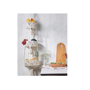 Cesta de Macramé Hecha a Mano de Algodón para Compras, Diseño Artístico Decorativo para Tiendas de Conveniencia, Disponible en Tamaños Personalizados - Product Image 3