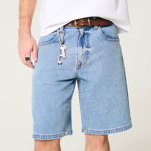 Pantalones Cortos de Mezclilla Holgados para Hombre de Alta Calidad, Estilo Casual, 100% Algodón, Ecológicos, Transpirables, Precio Bajo, Venta en Línea, Hechos en Pakistán - Product Image 2