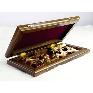 Jeu d'échecs de luxe antique en bois sculpté à la main, jeu de société standard pour tournoi, pièces lestées, échiquier en bois sculpté de qualité supérieure, cadeau - Product Image 3