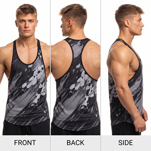 Camisetas Deportivas Sublimadas para Hombre, Ropa de Gimnasio, Camiseta Deportiva sin Mangas, Ropa Deportiva Ligera de Secado Rápido - Product Image 5